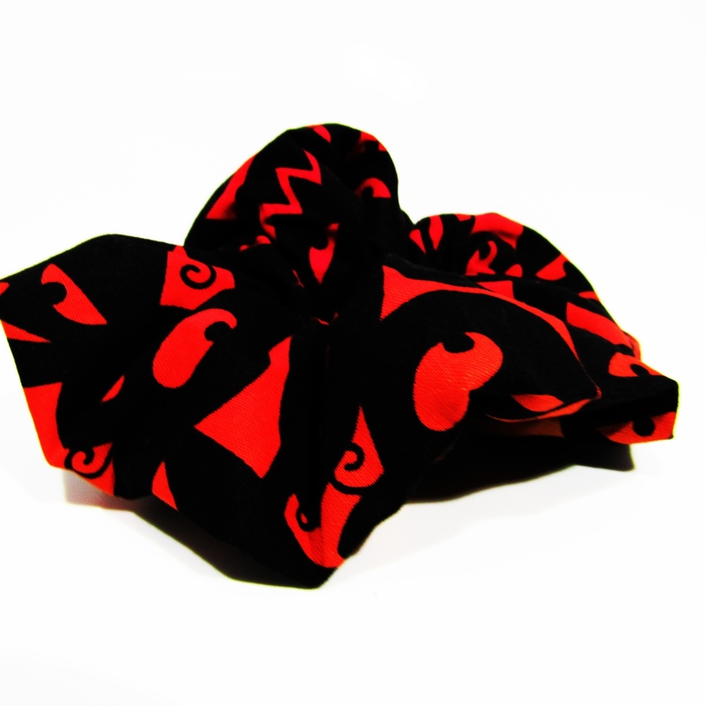 Halloween Pumpkin Scrunchie Bun or Ponytail - Picture 3 of 8